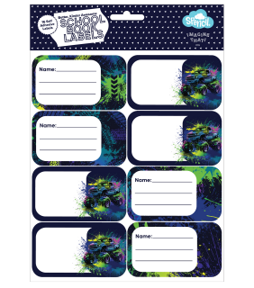 Spencil Book Labels - Mega Wheels