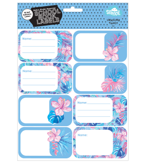 Spencil Book Labels - Tropicana