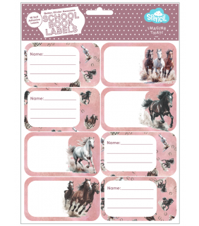 Spencil Book Labels - Wild Horses