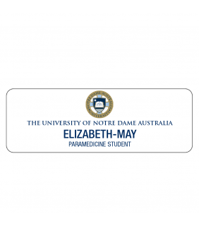 University of Notre Dame Name Badge Paramedic Student