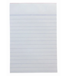 Protext 6x4 100 sheet Bank Office pad ruled
