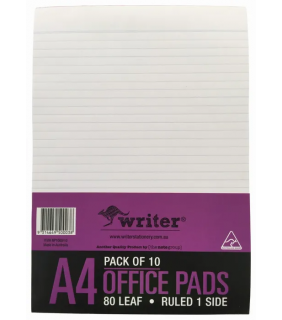 Protext A4 80 sheet Bank Office pad ruled