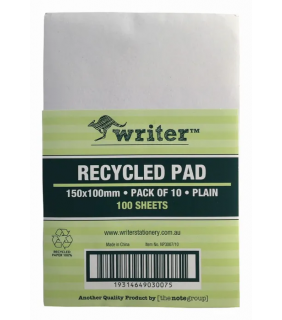 Protext 6x4 100 sheet Recycled pad plain