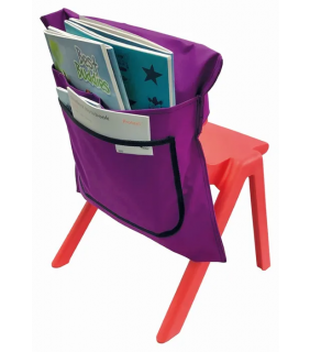 Protext Nylon Chair bags, 2 pockets - Purple, Chair Back Opening 420