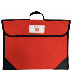 Protext Nylon Library Bag - Blue with black reinforced corners