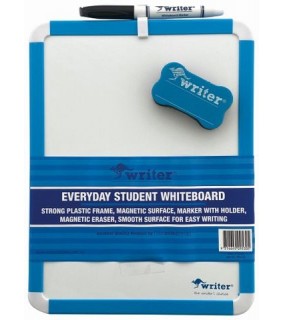 Writer Student Whiteboard Double Sided - 1 Side Mag + Pen/Eraser