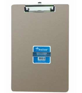 Protext A4 MDF Clipboard - flat clip, clipon top short side