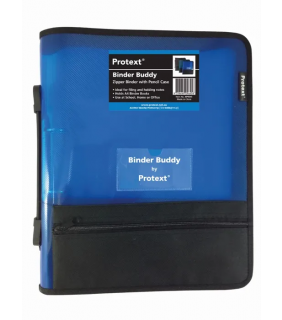 Protext Binder Buddy with Zipper 25mm 2 ring with handle, pencil cas