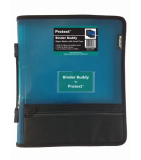 Protext Binder Buddy with Zipper 25mm 2 ring with handle, pencil cas