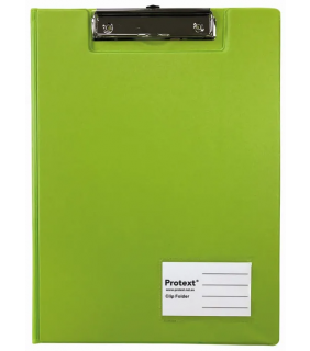 Protext A4 PP Clip Folder - Lime Green