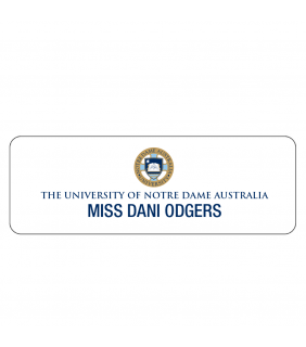 University of Notre Dame Staff Badge Blue Crest