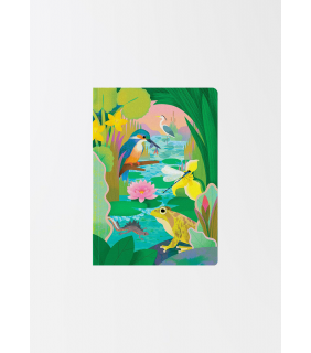 Kaleido A5 Textured Soft Cover Notebook-Pond Life