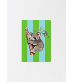 Kaleido A6 Textured Soft Cover Notebook-Striped Koala