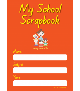 Scrap Book Yr 3/4 Full Blank Page/Full Red/Blue Lined Page