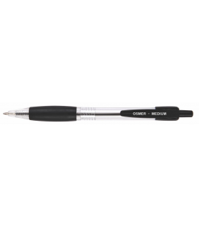 Osmer RETRACTABLE BALLPEN - MEDIUM - BLACK