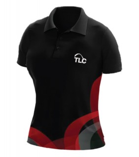 Tatachilla Lutheran College Polo House Senior Black/Ruby. 