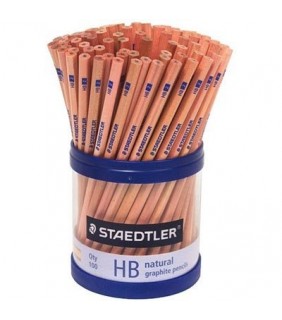 Staedtler natural graphite pencils - HB, cup of 100