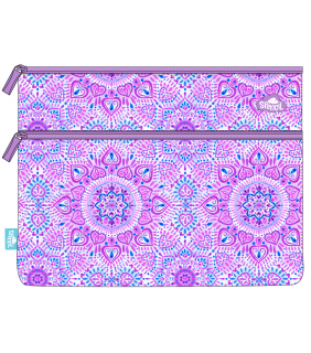 Spencil A4 Twin Zip Pencil Case - Sweet Hearts