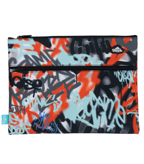 Spencil A4 Twin Zip Pencil Case - Urban Scrawl