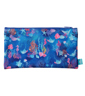 Spencil Twin Zip Pencil Case - Coral Garden