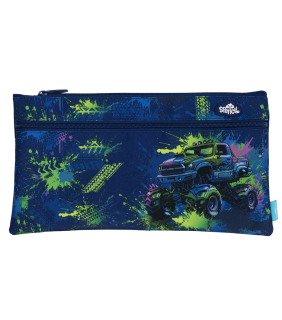 Spencil Twin Zip Pencil Case - Mega Wheels