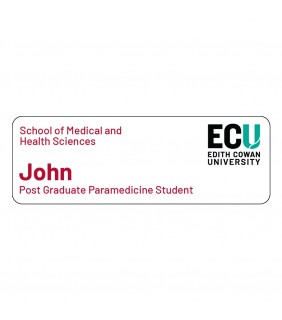 ECU Name Badge - Post Grad Paramedic Student