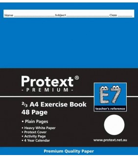 Protext 2/3 A4 Exercise Book plain 48pg