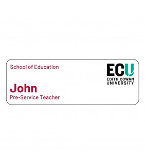 ECU Name Badge - Pre-Service Teacher