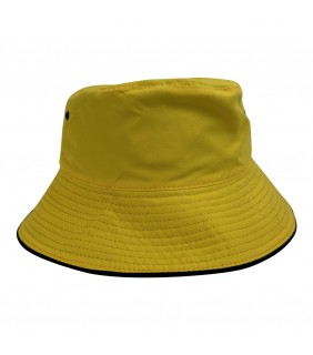 Navy Bucket Hat Reversible YELLOW