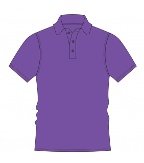 Essentials Purple Short Sleeve Polo