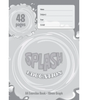 Writer Splash A4 48pg 10mm Graph Book