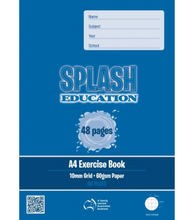 Writer Splash A4 48pg 10mm Grid book