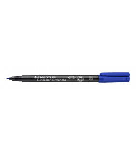 Lumocolor permanent medium - blue - 1mm