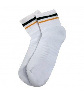 Socks Sport White with Stripe (1pk)