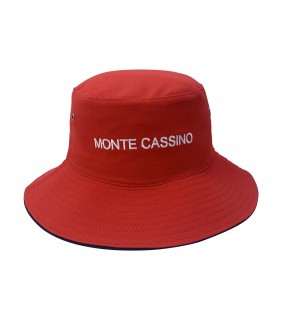 Hat Bucket Red Monte Cassino