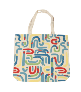 Spencil Tote 100% Cotton - Squiggle