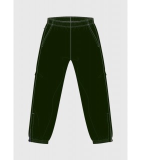 Track Pants Cuff Hem w Slant Pckt Kale Green