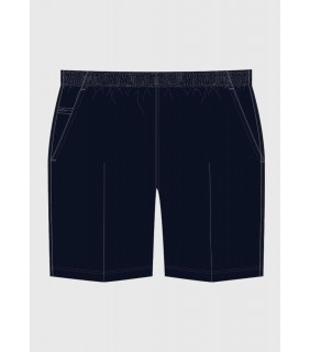 Essentials Navy Boys Formal Elastic Shorts