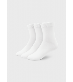 Trutex Sock White Quarter Crew 3 pk