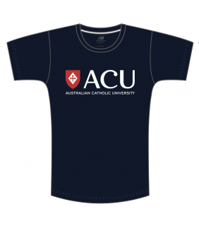 ACU Mens Navy T-Shirt Shield Print