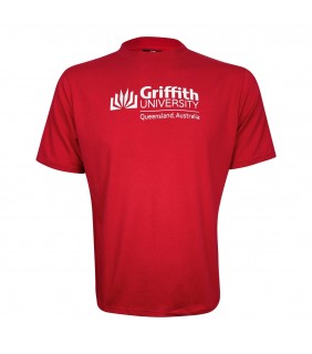 GU New Balance Men’s Red TShirt Screen Crest 