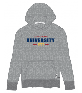 ECU New Balance Mens Grey Pullover Hoodie 1991