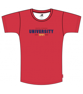 ECU New Balance Mens Red T-Shirt 1991