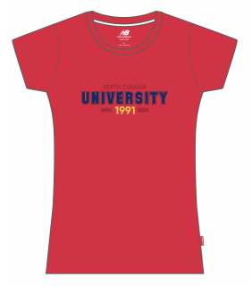 ECU New Balance Ladies Red T-Shirt Red 1991