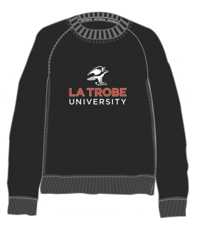 LTU New Balance Mens Sweatshirt Drill Emblem Black