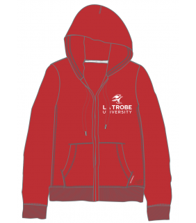 LTU New Balance Mens Zip Hood Jacket Red