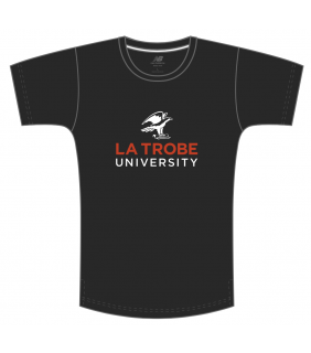 LTU New Balance Mens T-Shirt Large Crest Black