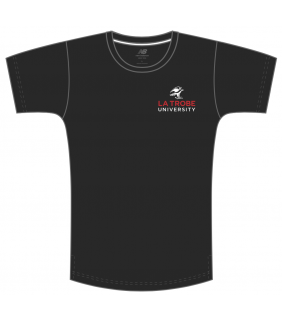 LTU New Balance Mens T-Shirt Small Crest Black