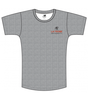 LTU New Balance Mens T-Shirt Small Crest Grey