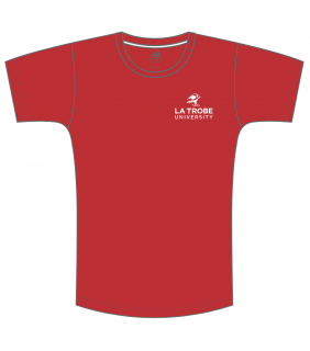 LTU New Balance Mens T-Shirt Small Crest Red